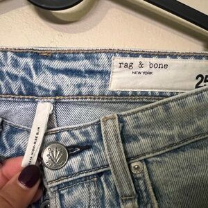 Rag & Bone Women's Light Blue High-Rise Jeans